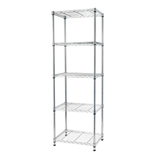 Metal STORAGE Rack/Chrome Shelving Shelf Kitchen/Office/Garage UNIT 5 Tier - 第 1/8 張圖片