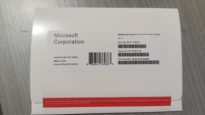 New Windows Server 2019 Datacenter 24-Core x64 bit DVD Kit & HHD