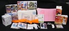 CONSOLE WII IN BUNDLE con 19 GIOCHI Wii ACTIVE 3 Nun Chucks Fucile e Pistola!