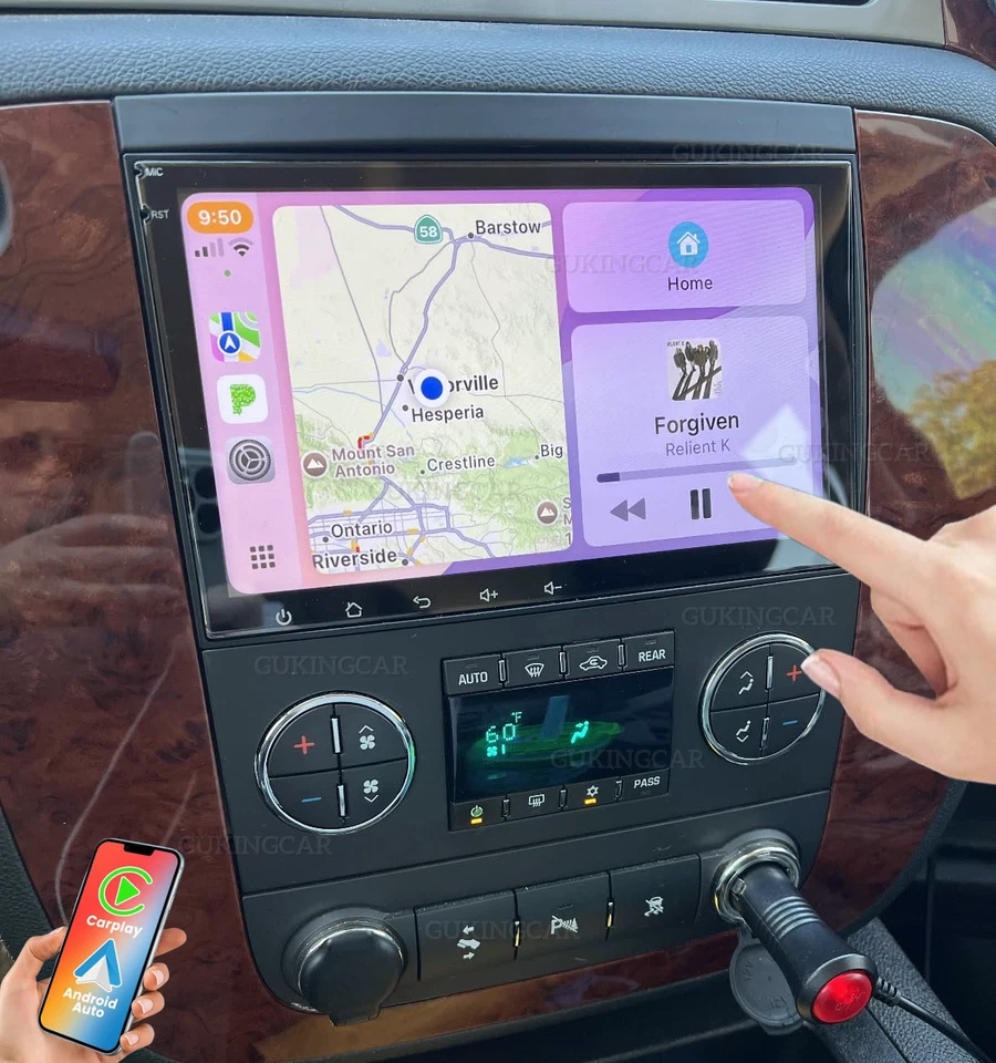 For GMC Yukon XL 1500 2500 2007-2014 8" Android 13 Carplay Car Stereo Radio NAVI Foto 4 de 4