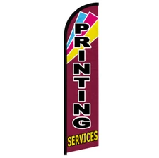 Printing Services Full Curve Windless Swooper Flag Copies