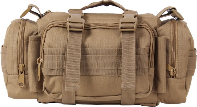 Black Military Tactical Convertipack Shoulder Style Duffle Waist Pack Bag 23610