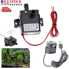 Mini Bomba de Agua Silenciosa 12V 240L/H Ultra Silenciosa Motor Sin Escobillas Piscina Sumergible EE. UU.