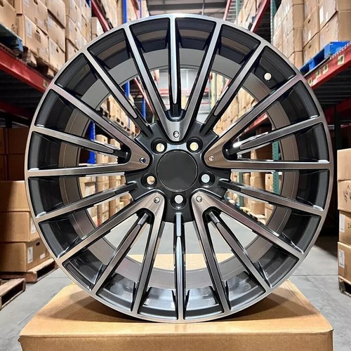 20" WHEELS FIT MERCEDES GLC300 GLC350 GLE350 GLE400 20X8.5 +30 5X112 RIMS SET 4 - Picture 3 of 4