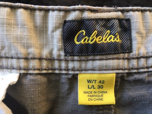 Cabela’s Beige Khaki Cargo Pants Size 42 Inseam 30(measure 29”) Men’s - Picture 2 of 12
