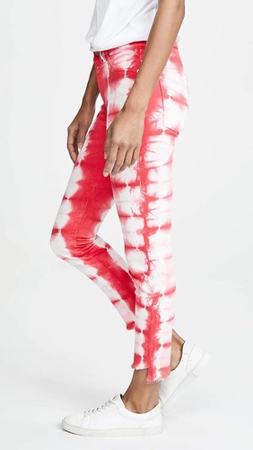 DL1961 Florence Instasculpt Mid Rise Skinny Fit Cropped Damenjeans Rosa Größe 29 - Bild 5 von 6