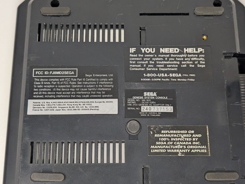 Sega Genesis Model 2 Console MK-1631 Console Only - Picture 5 of 6