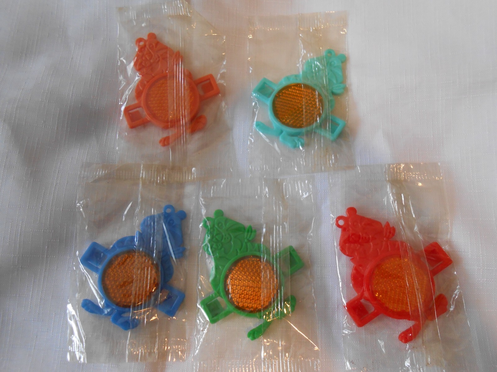 5 Vintage 1988 Kellogg’s Frosties Tony The Tiger Bike wheel Reflectors