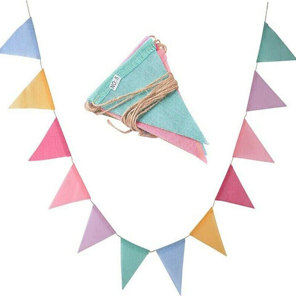 Triangle Burlap Banner Clipart