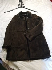 lady hathaway Faux Shearling Coat Jacket 