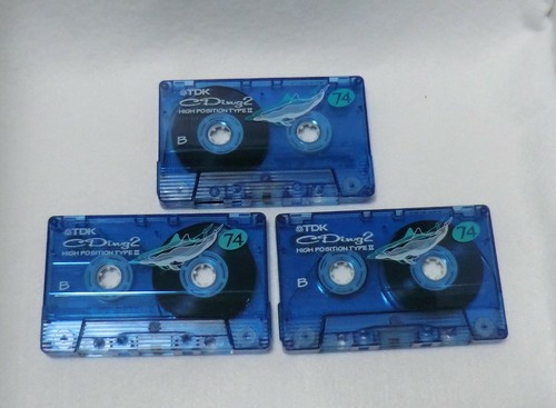 T7-7 TDK CDing2 74, Set of 3 Vintage High Position Cassette Tapes Preowned Japan - Picture 4 of 6