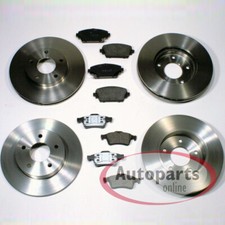 Bremsen Set Ø 280 mm + Ø 278 mm Beläge vorne hinten für Nissan Almera Tino [V10]