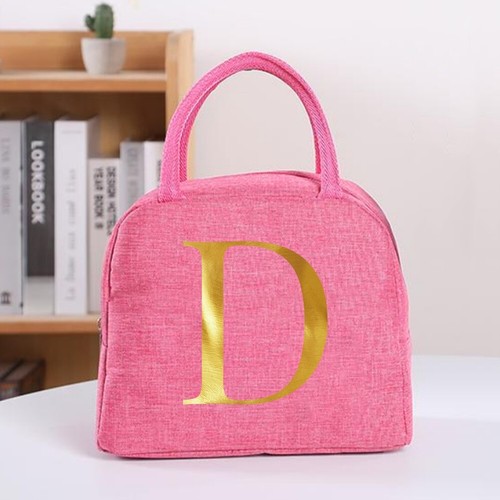Pink Insulated Lunch Bag Cool Bag Kid Lady Adult Women Food Storage Lunch Box UK - Picture 12 of 35