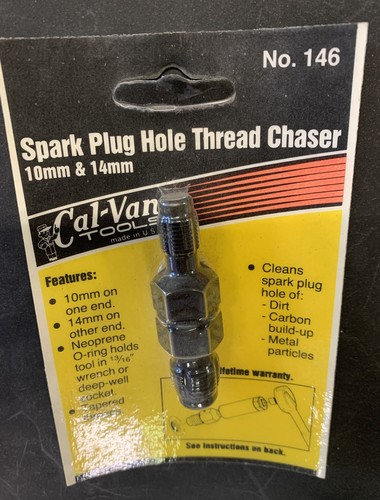 CALVAN 146 SPARK PLUG HOLE THREAD CHASER 10mm, 14mm - Picture 2 of 2