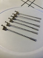 Vintage Handmade Sterling Alpaca Lama Cocktail Bar Olive Forks Set of 6 Peru