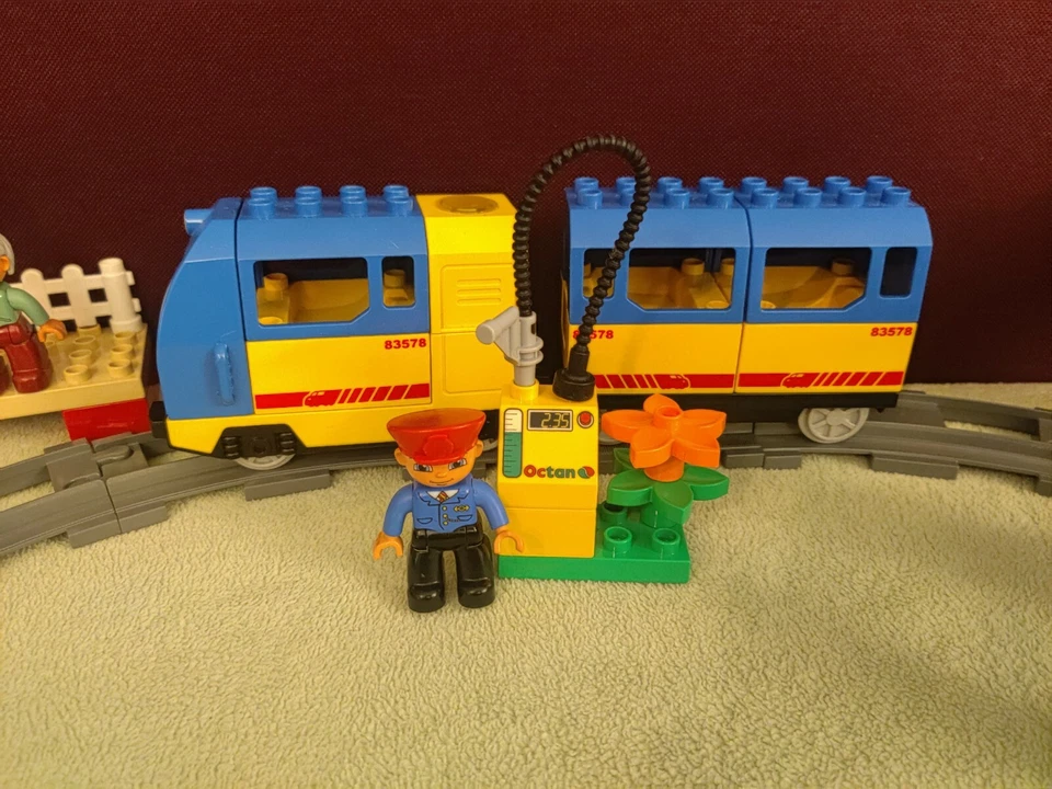 Lego Duplo 5608 - Le Train électrique - Complet - Starter Set Locomotive rails - Bild 2 von 4