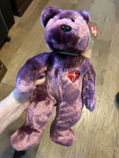 TY BEANIE BUDDY CUTE SIGNATURE THE BEAR WITH TAG PLUSH TOY  FREE SHIPPING