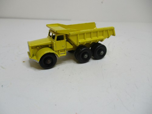 LESNEY MATCHBOX #6C1 QUARRY DUMP TRUCK ORIGINAL W/BLACK PLASTIC WHEELS NEAR MINT - Picture 3 of 12