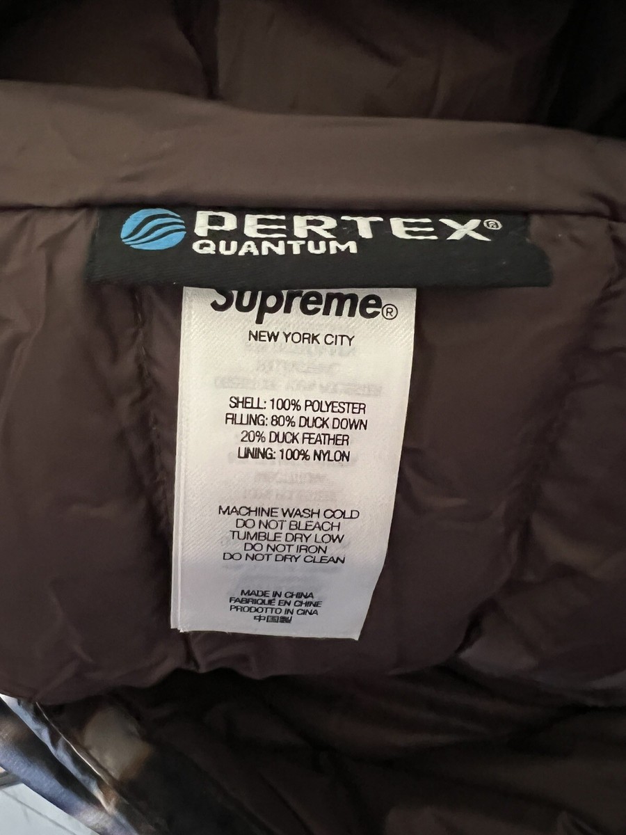 New Supreme Micro Down Half Zip Deer Hooded Pullover FW23 Quantum