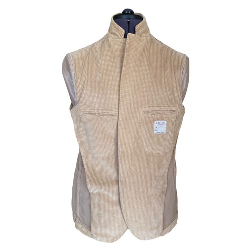 L.B.M. Giacca blazer 1911 marrone chiaro velluto a coste 2 bottoni Italia uomo 50 UK 40R - Foto 11 di 15