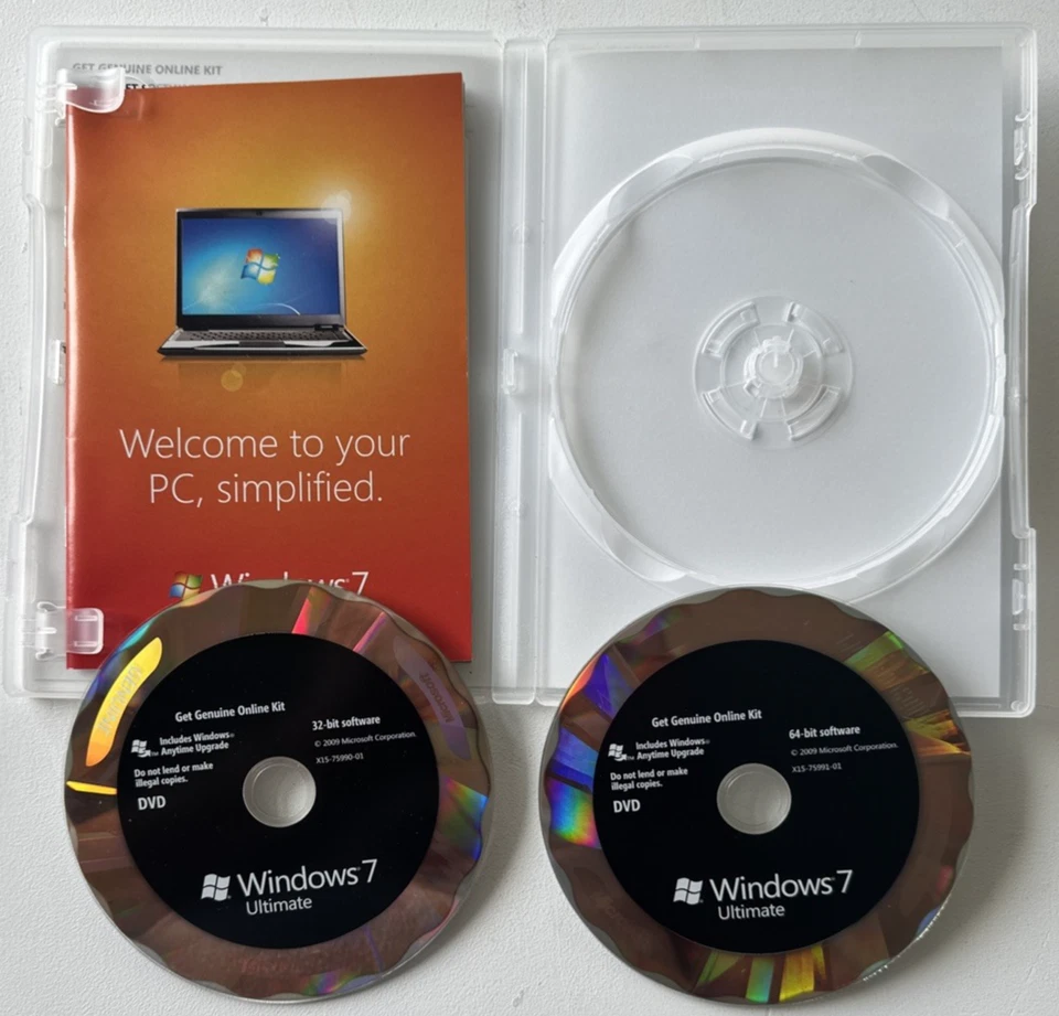 Discos Windows 7 Ultimate Edition de 32 bits y 64 bits *SIN CLAVE DE PRODUCTO* Foto 4 de 4
