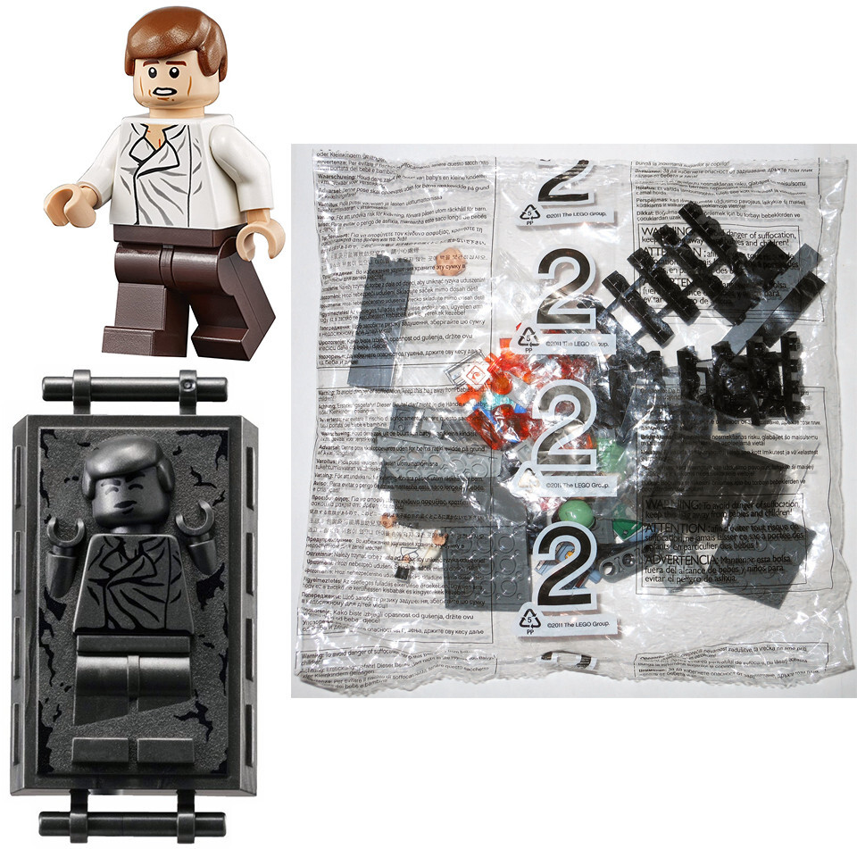 LEGO Han Solo Carbonite minifigures (NEW, NEVER BUILT) 75137