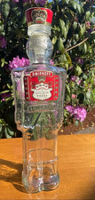 Smirnoff Vodka Liquor Christmas Nutcracker Toy Soldier 12" Glass Bottle Decanter
