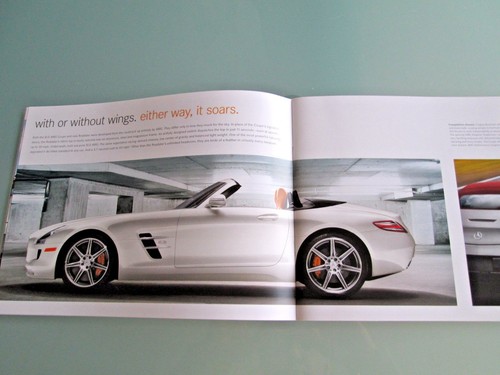 Mercedes AMG 2012 folleto SLS AMG C63 negro CL63 S63 65 E63 SLK55 catálogo de ventas - Imagen 3 de 10