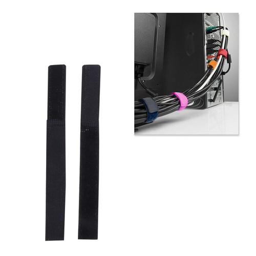 10 Pcs Kabelführungsgürtel Kabelbinder Wiederverwendbar Klettkabelbinder - Afbeelding 3 van 11