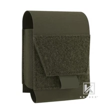KRYDEX Tactical Handcuff Case Low Profile Cuff Pouch Green for MOLLE/Duty Belt