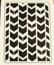 DARICE EMBOSSING FOLDER - TRIBAL CHEVRON - 4.25" X 5.75" - 1219-205 - BACKGROUND