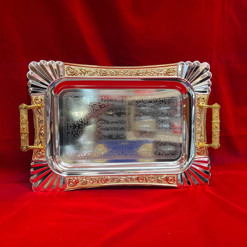 High Quality Serving Trays Set Of 3 - Image 2 of 4