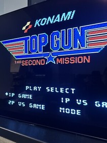 Working Top Gun: The Second Mission Original Nintendo NES Game Cartridge