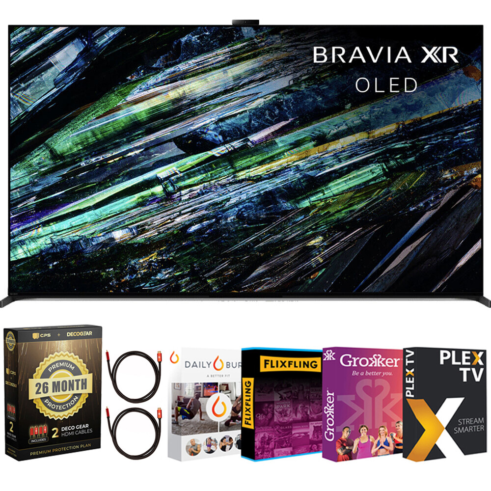 Телевизор Sony BRAVIA XR A95L 65 с разрешением 4K HDR (2023) с гарантией и пакетом для потоковой передачи фильмов