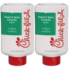 Chick-Fil-A SWEET and SPICY SRIRACHA 16 FL. Oz., Squeeze Bottles (Pack Of 2)