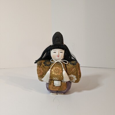 Handmade Japanese Kime Komi Doll Vintage Wooden Figure, NOTE