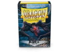 Dragon Shields: (100 Sleeves) Matte Black by Arcane Tinman ATM11002