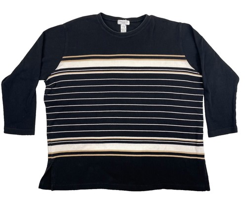 Supreme New York FW16 Printed Stripe Twill Henley Purple Brown