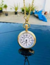 Watch elgin vintage pocket Collectible Antique 1- Brass Pocket Watch GIFT