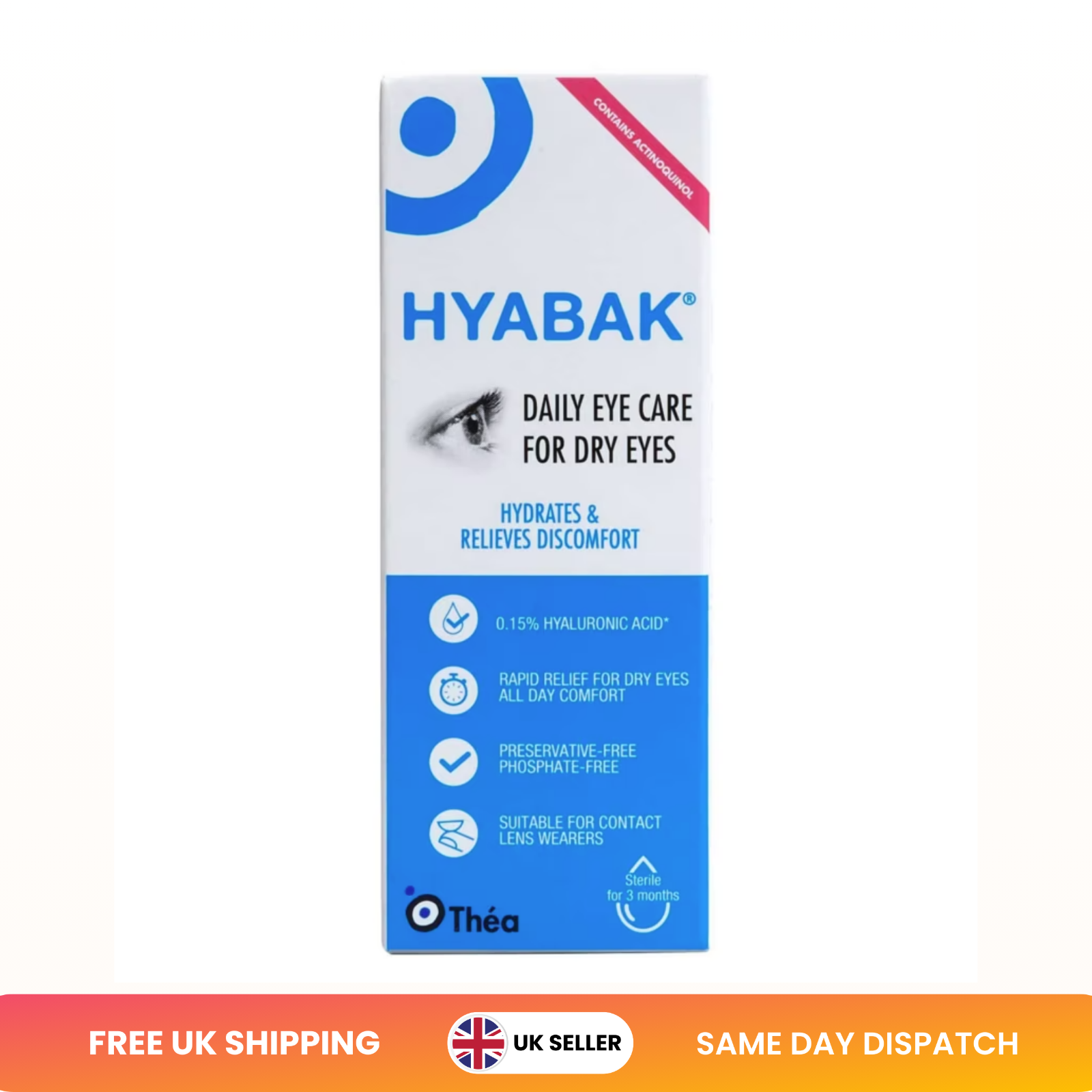 Hyabak Daily Eye Care For Dry Eyes 10ml eBay