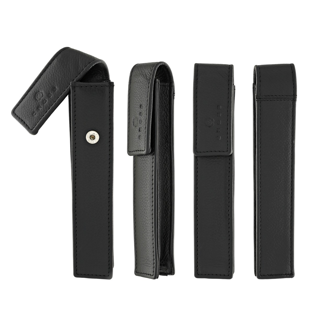 Cross Single Pen Pouch Classic Black with Snap Closure