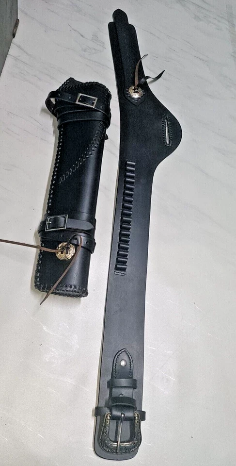 MARES LEG, RANCH HAND, CHIAPPA WESTERN GUNFIGHTER LEATHER GUN HOLSTER CARRY - Image 3 of 4