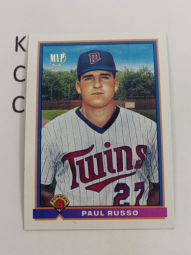1991 Bowman Baseball #695 Paul Russo Minnesota Twins MVP