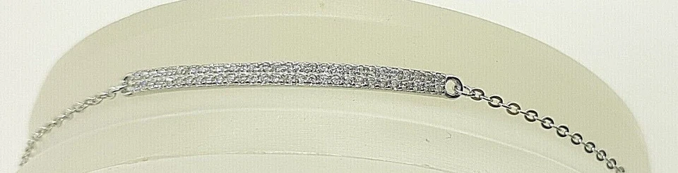 Bracciale  tennis  donna in argento RODIATO 925/1000  CENTRALE ZIRCONI BIANCHI - Immagine 3 di 4