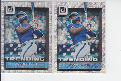 2022 Donruss (2) Adolis Garcia Trending Rapture + Vector Parallel Rangers