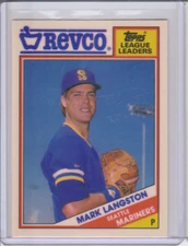 1988 Topps Revco League Leaders #33 Mark Langston Seattle Mariners