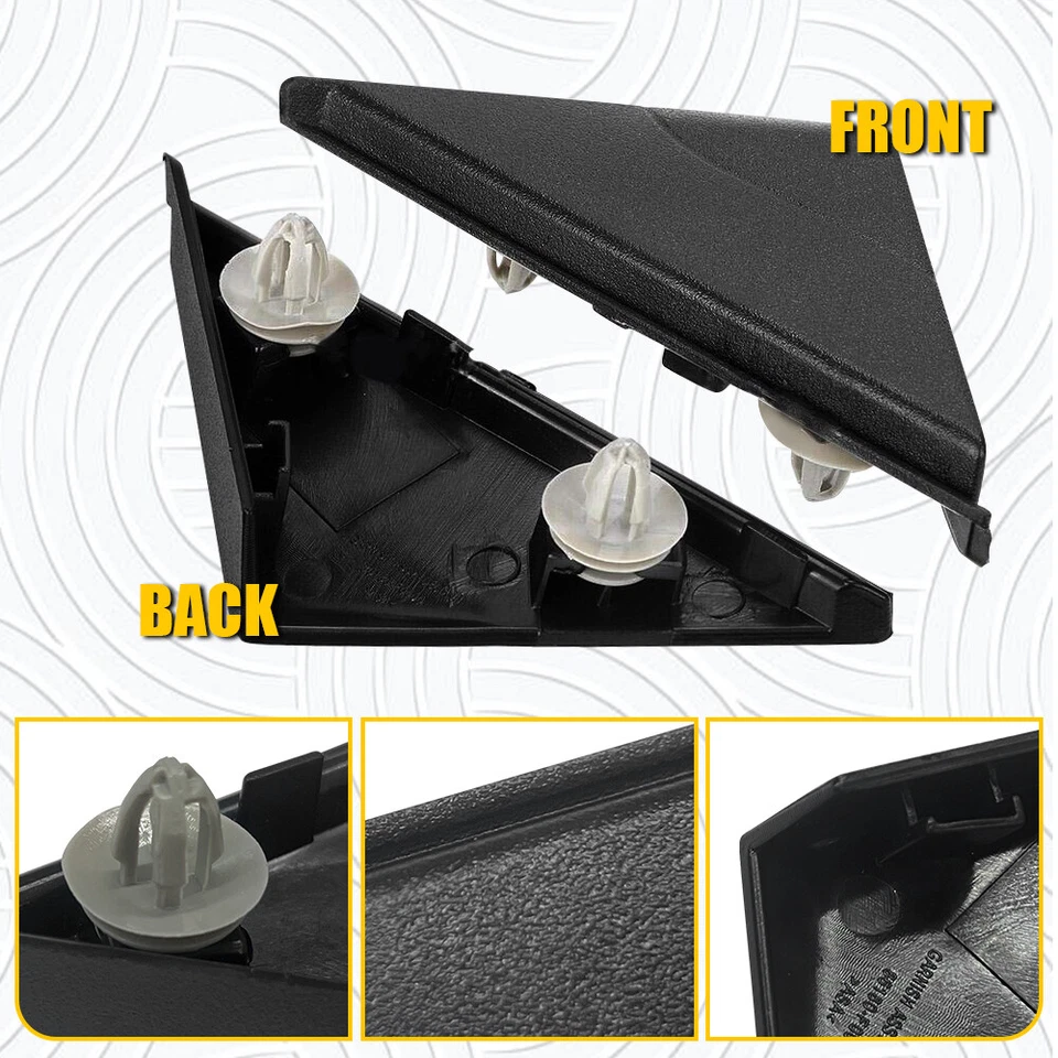 Para Hyundai Elantra 17-20 Puerta Espejo Lateral Borde Esquina Triángulo Guardabarros EAH Foto 3 de 4