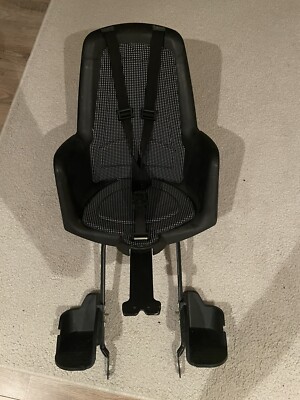Schwarzer bobike Baby Fahrradsitz 