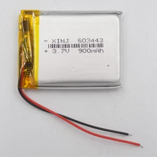 3.7V 900mAh 3.33Wh Polymer Li Li-ion Battery Lipo 603443 For Camera GPS Dashcam