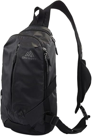 GREGORY Men's Shoulder Bag Sketch 8 Nylon Obsidian Black 8L Sling